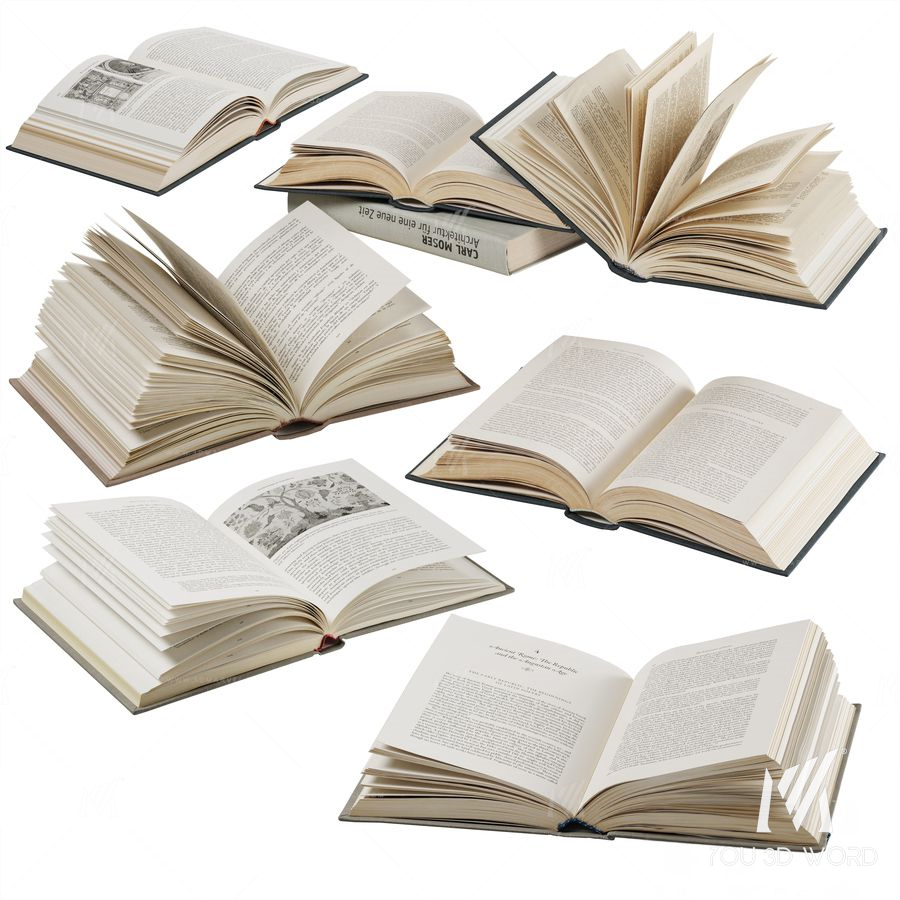 opened books collection